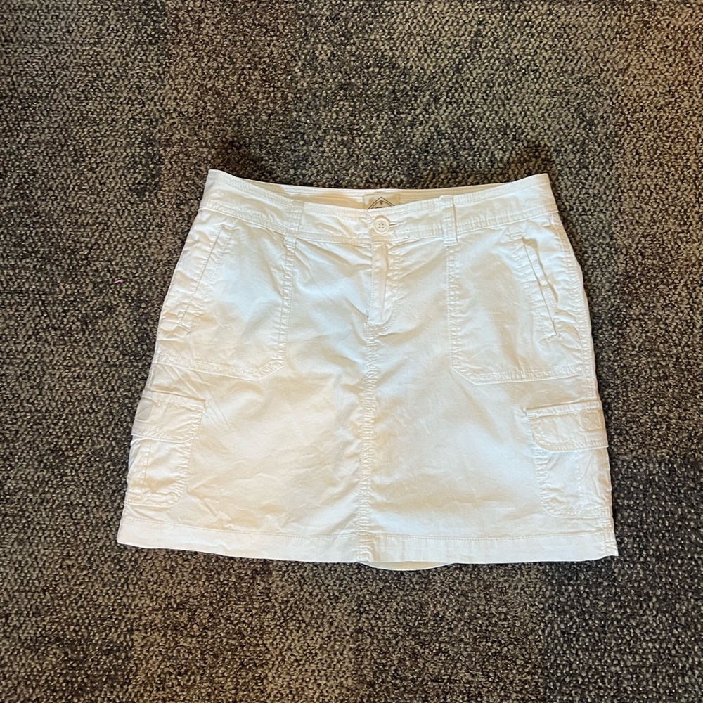 White Cargo Skirt